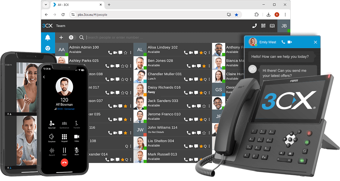 3CX Live Chat & WhatsApp